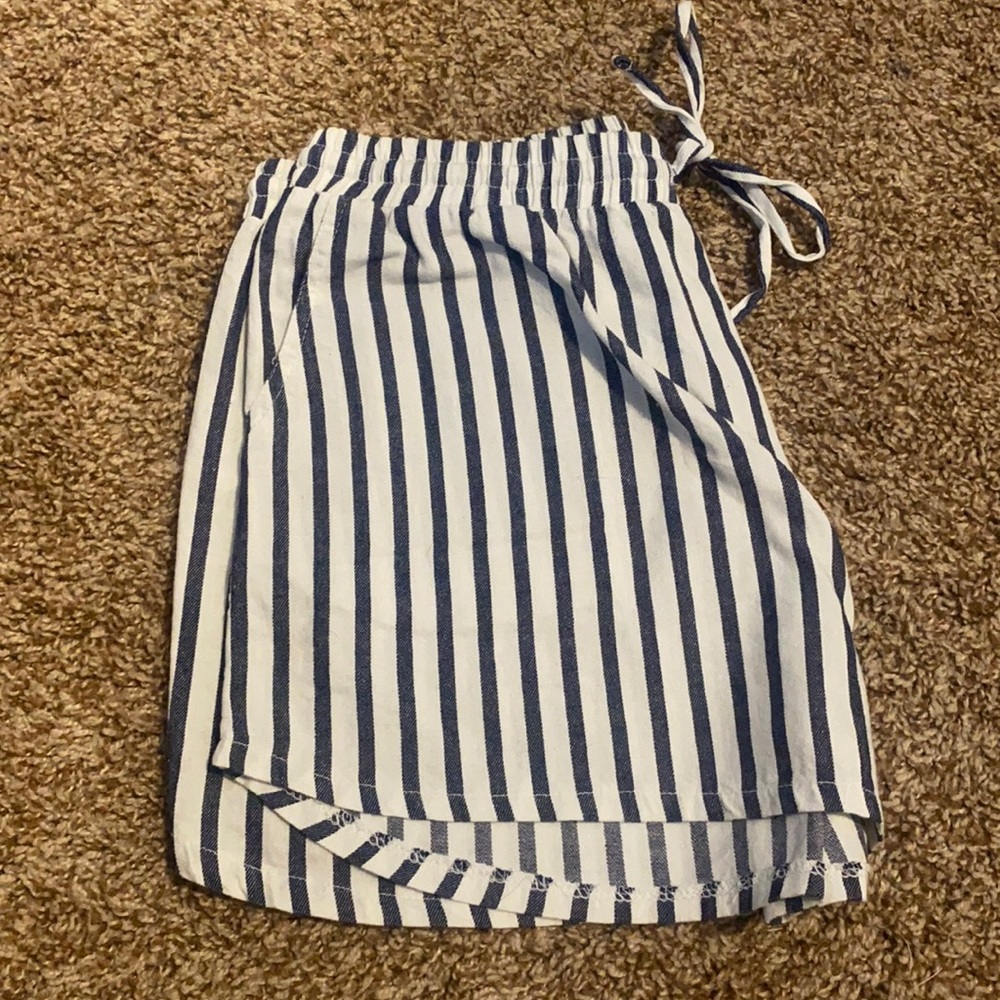 Striped soft shorts
